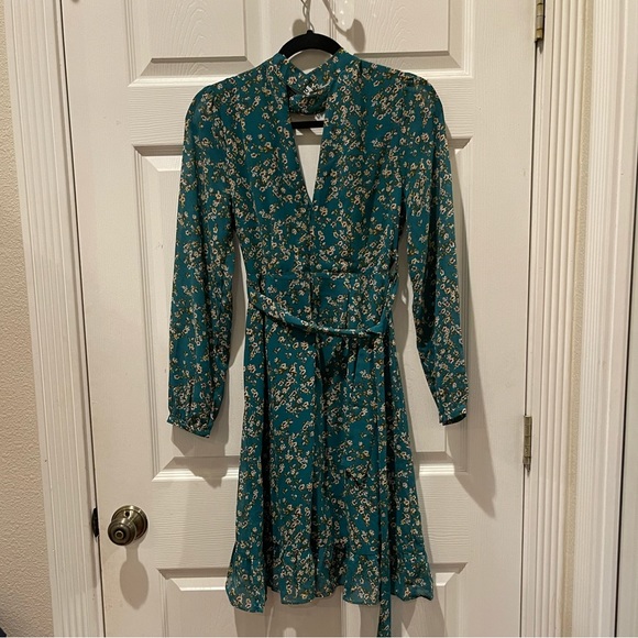 Sandy & Co. Green Floral Dress - Picture 4 of 7